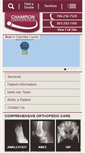 Mobile Screenshot of champion-orthopedics.com